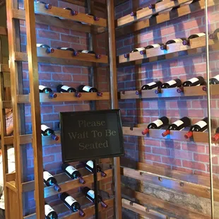 Wine greeting you at the entrance