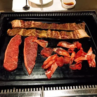 Marinated Beef Ribs / Bottom Sirloin / Beef Tongue