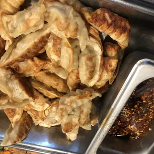 chicken wings and fried chicken, interior