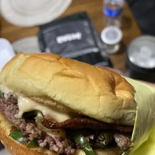 I forgot the name of the burger but it was spicy and good!