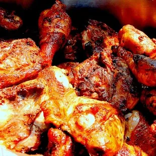 We're cooking chicken-BBQ style