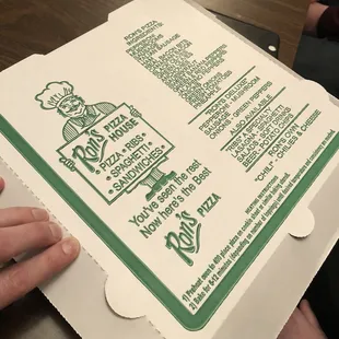 Pizza is available to order at the bar.