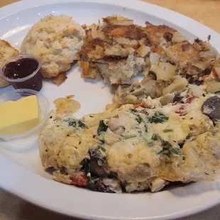 California Veggie omelet egg whites only