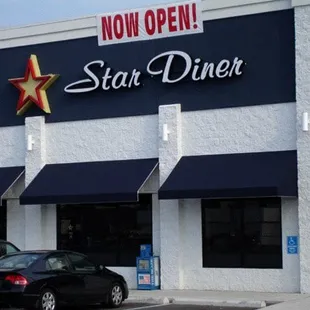 the front of the restaurant