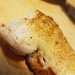 MOLDY TOAST - WHICH APPARENTLY IS COMMON HERE!  NASTY