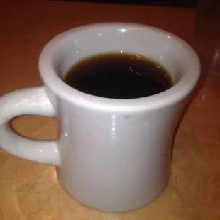 Hot cup of Joe at the Star.  This place is hidden, but the coffee is alright. Enjoy.