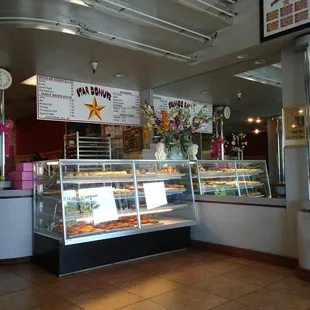 the interior of a restaurant