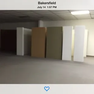 Empty showroom