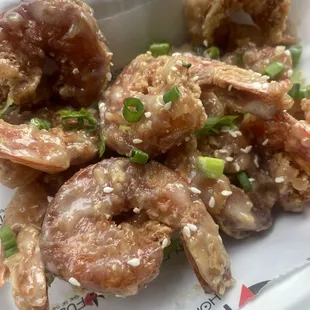 12 Jumbo Honey Sesame Shrimp (Seasonal)  (they have great shrimp, but this flavor was not my favorite)