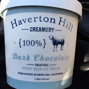 Sheep&apos;s milk ice cream! It&apos;s delicious! I wish they had sheep&apos;s milk by the quart, but maybe  they will if we keep asking!
