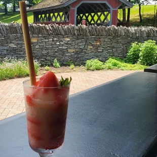 Makers + Ale8 + Lemonade + Berry slushie - YUM !!