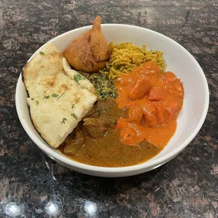 a bowl of food on a table