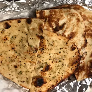 Garlic Naan &amp; Aloo Paratha