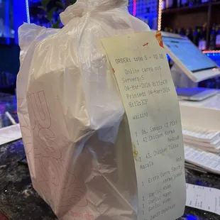 07. Samosa, Garlic Naan, 42. Chicken Korma, and 43. Chicken Tikka Masala. Sorry no food pics because we were too hungry to pause.