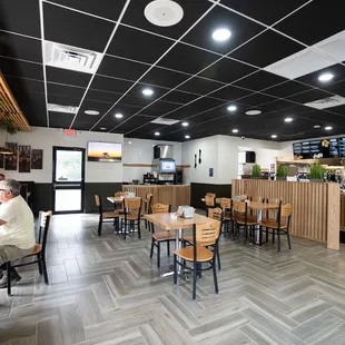 the interior of the restaurant