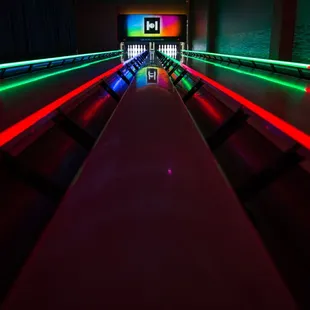 HyperBowling is bowling--re-invented!   Come to Star Lane Polaris and try a physical video game on a bowling lane.