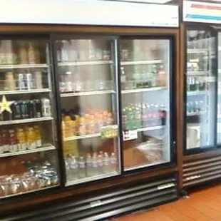 many varieties of beverages to choose from