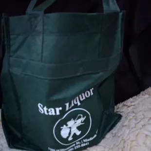 Even gave us a nice little grocery bag with our purchase!