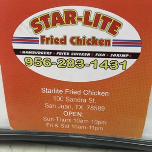 a sign for the restaurant