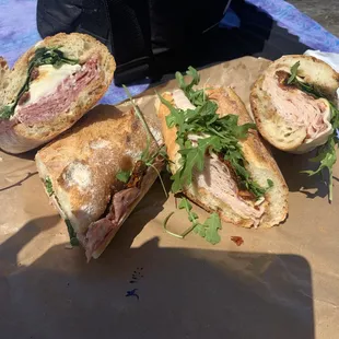 Sandwiches were hard as a rock and bread bread was like cement - never again!!