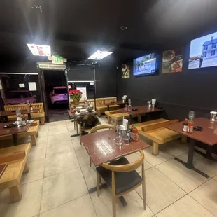 interior, sushi and sashimi