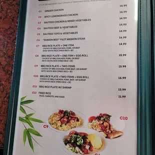 menu, tacos