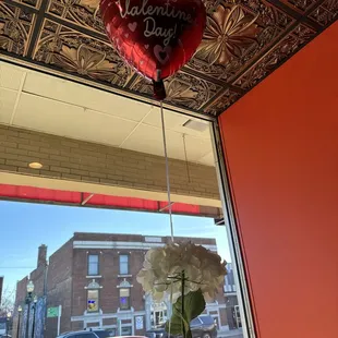 They decorated for Valentine's Day!
