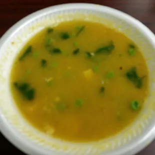 Mulligatawney Soup. Hearty, delicious and just the right amount of spice. Prompt delivery.