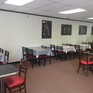 Our Dine in seating