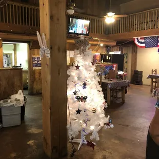 a white christmas tree