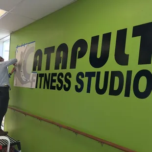 Vinyl lettering can make an impressive sign for your business!