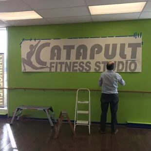 Vinyl lettering can make an impressive sign for your business!