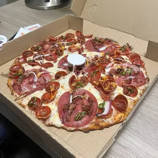 pizza, food