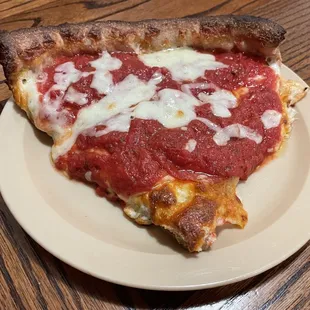 Chicago style pepperoni slice