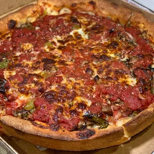 The Starburst Pizza in Chicago Deep Dish