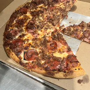 Pepperoni and sausage