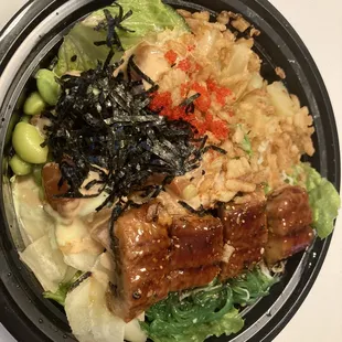 2 Fish Bowl with eel and salmon