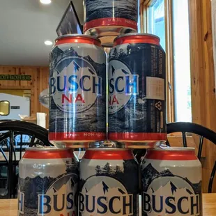 Watching the Packers lose 38-3 here was enough to drive us to not drink! They have Busch NA for that.