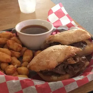 French Dip! The Au Jus sauce is spot on.