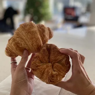 Croissant and kouign amann