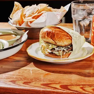 a plate of food on a table