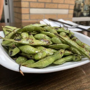 Grilled Edamame