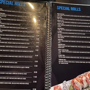 Menu - special rolls - 02/2024
