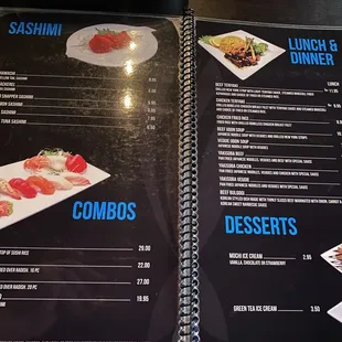 Menu - fresh fish, lunch, dessert-- 02/2024