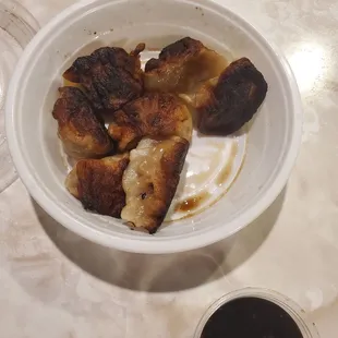 Takeout burnt a$$ dumplings!