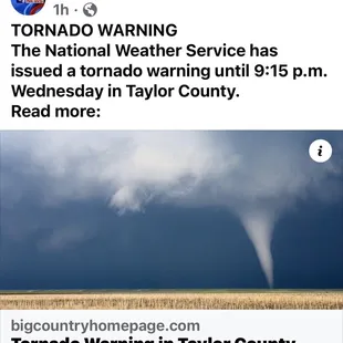 Early evening storm!