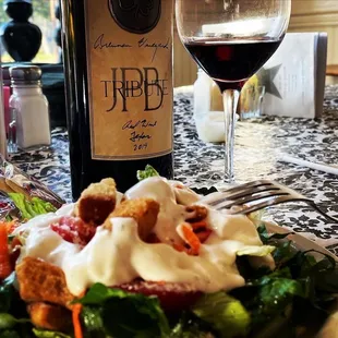 S. Harris salad w/bleu cheese!