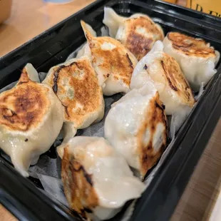 Pan fried pork dumplings
