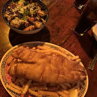 fish, fish and chips, food, seafood