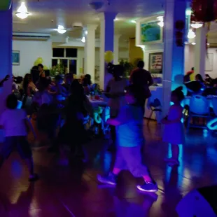 Birthday Par-Tay! Young-ones having a blast in this arctic, but Hawaiian environment!